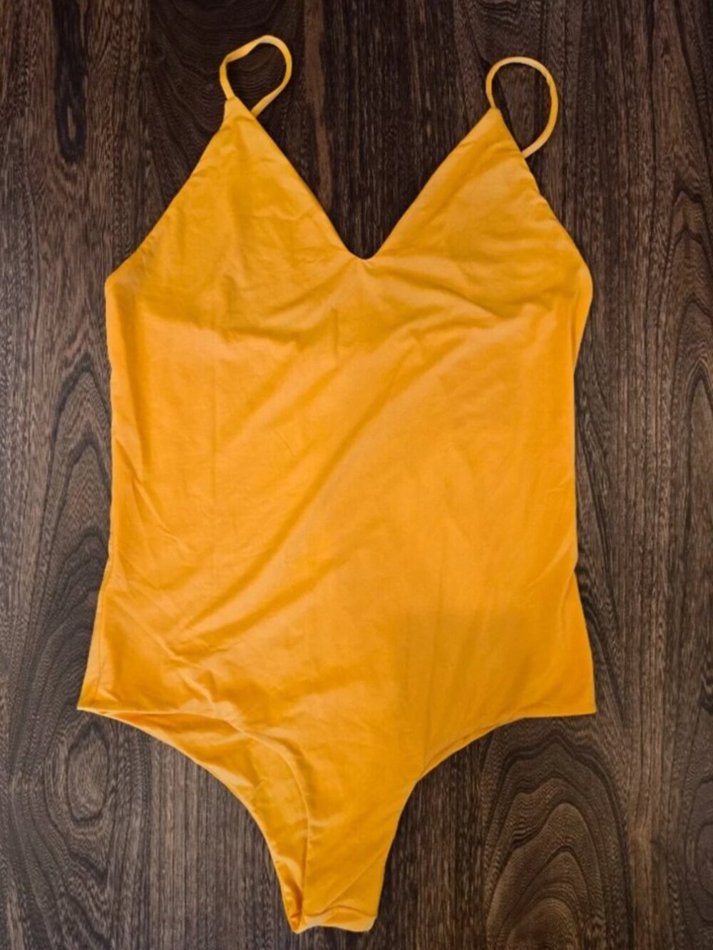 Mai Everyday Bodysuit in the Color Tangerine in a Size XL